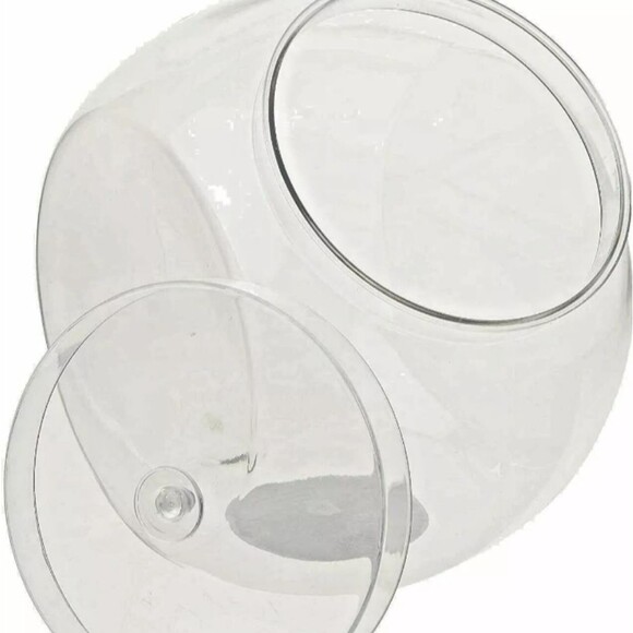 Caterer's Corner Clear Plastic Candy Jar with Lid  80 oz. - Picture 4 of 8
